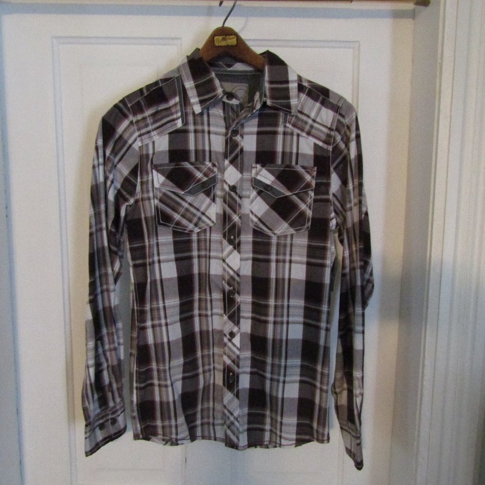 Men's Western Look Plaid Shirt